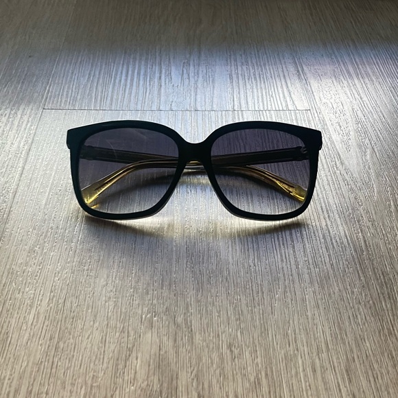marc jacobs Marc 582/S black yellow oversized square acetate sunglasses eyewear - Picture 1 of 6